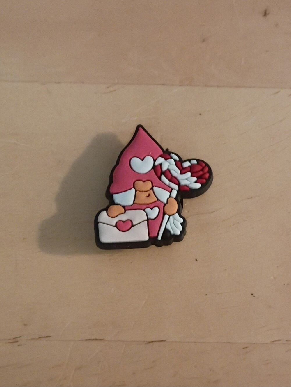 10 for $10 Jibbitz Croc Charms - Gnome w/ Pink Hat, Card & Lollipop - New
